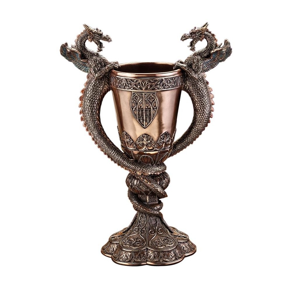 Design Toscano Shadowcrested Guardians Dragon Chalice