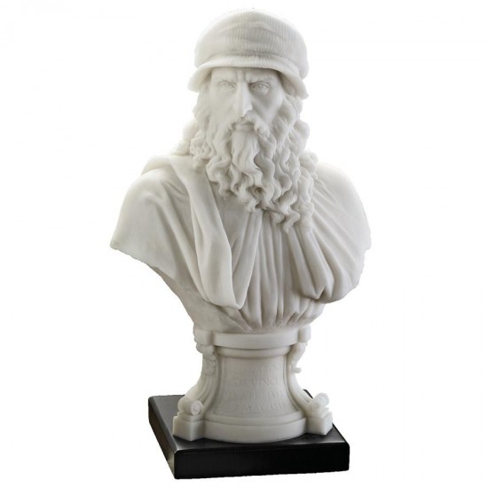 Design Toscano Leonardo Da Vinci Marble Resin Bust