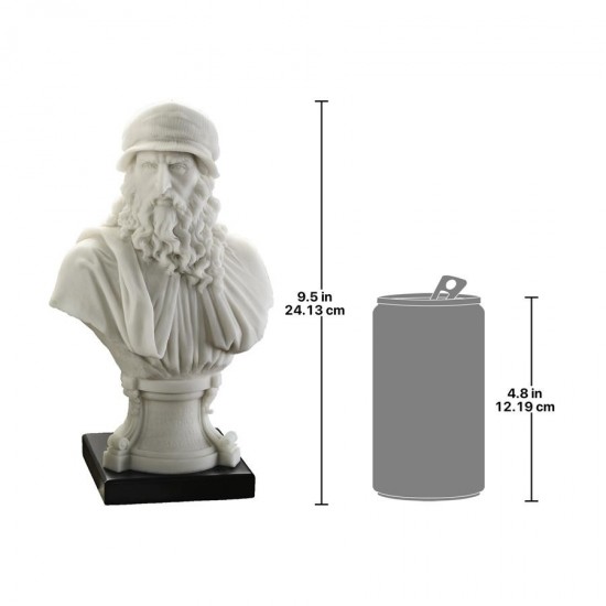 Design Toscano Leonardo Da Vinci Marble Resin Bust