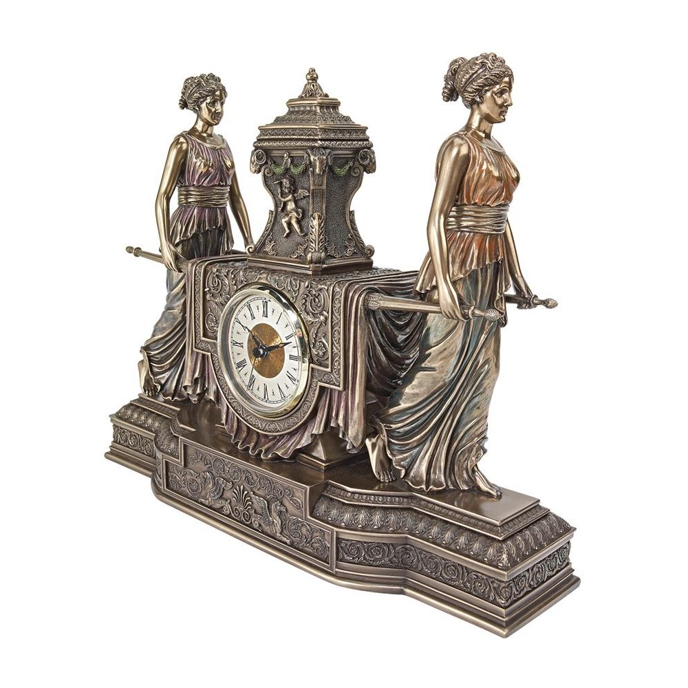 Design Toscano Versailles Maidens Mantel Clock