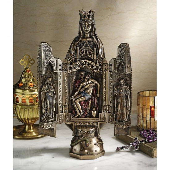 Design Toscano Triptych Of The Virgin Mary Statue