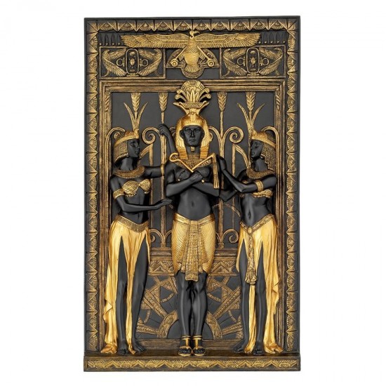 Design Toscano Egyptian Pharaoh And His Maidens Plaque