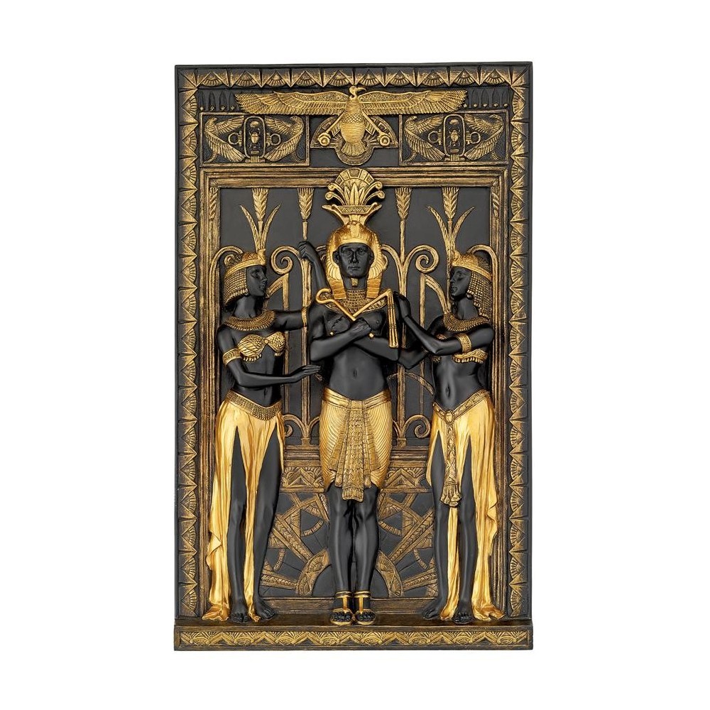Design Toscano Egyptian Pharaoh And His Maidens Plaque Design Toscano Egyptian Pharaoh And His Maidens Plaque