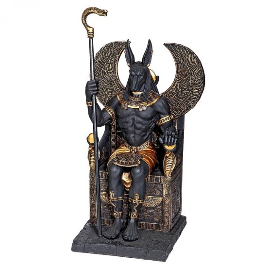 Design Toscano Anubis Sitting On Underworld Throne