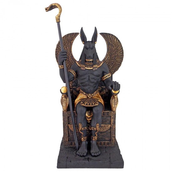 Design Toscano Anubis Sitting On Underworld Throne