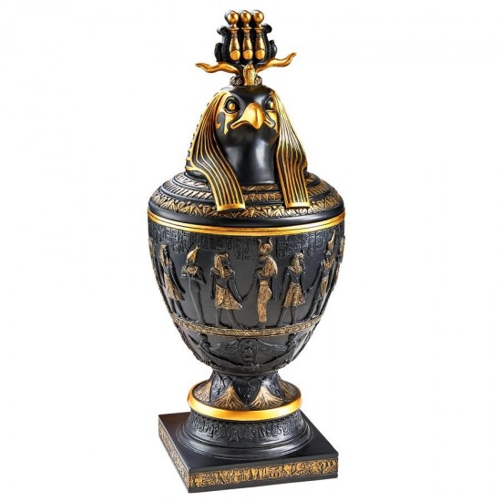 Design Toscano Horus The Falcon God Canopic Jar