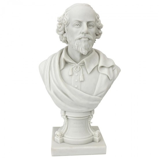 Design Toscano William Shakespeare Marble Resin Bust