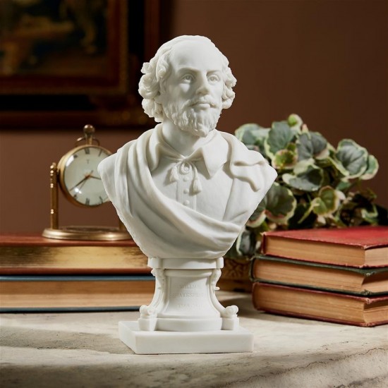 Design Toscano William Shakespeare Marble Resin Bust