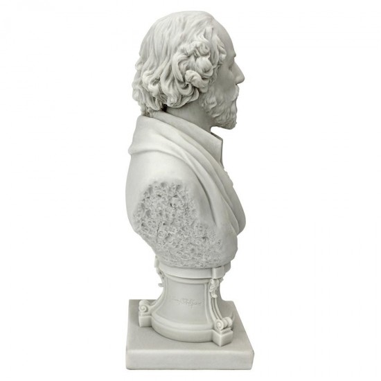 Design Toscano William Shakespeare Marble Resin Bust