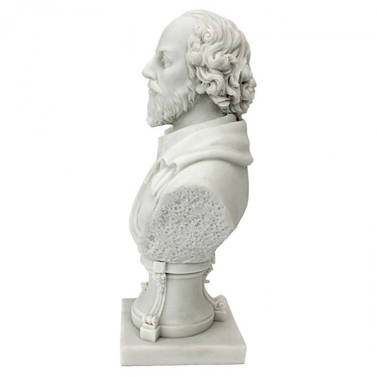 Design Toscano William Shakespeare Marble Resin Bust