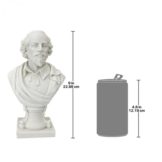 Design Toscano William Shakespeare Marble Resin Bust