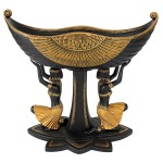 Design Toscano Egyptian Maidens Voyage Pedestal Urn