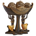 Design Toscano Egyptian Maidens Voyage Pedestal Urn