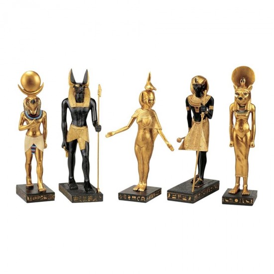 Design Toscano Set Of 5 Egyptian Gods