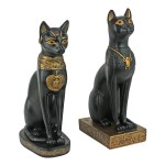 Design Toscano Set Of Bastet Cats