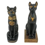 Design Toscano Set Of Bastet Cats