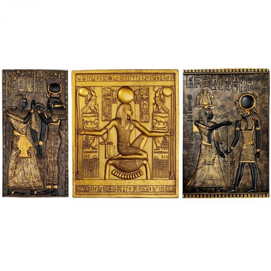 Design Toscano S/3 Egyptian Temple Stele Plaques