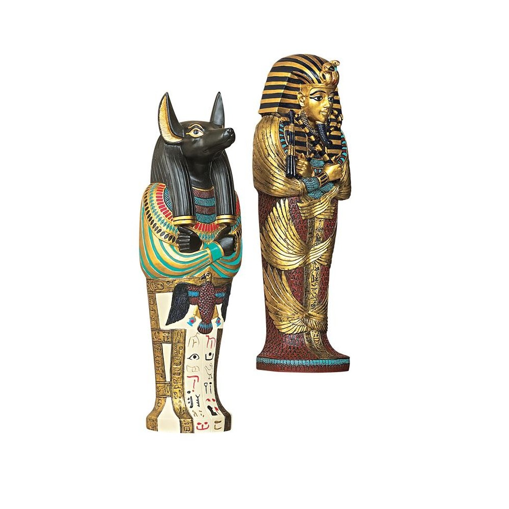 Design Toscano S/ King Tut & Anubis Plaques