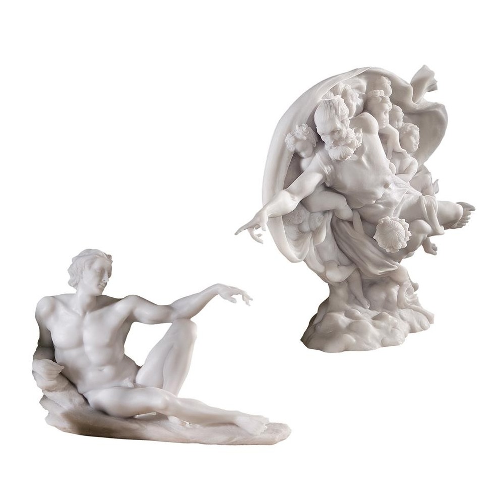 Design Toscano Set Of Creation Of Adam