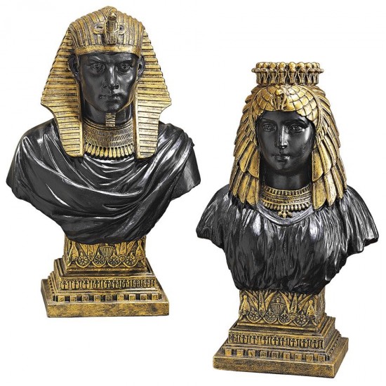 Design Toscano S/ Rameses Ii & Nefertari Busts