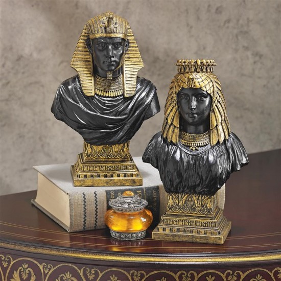 Design Toscano S/ Rameses Ii & Nefertari Busts