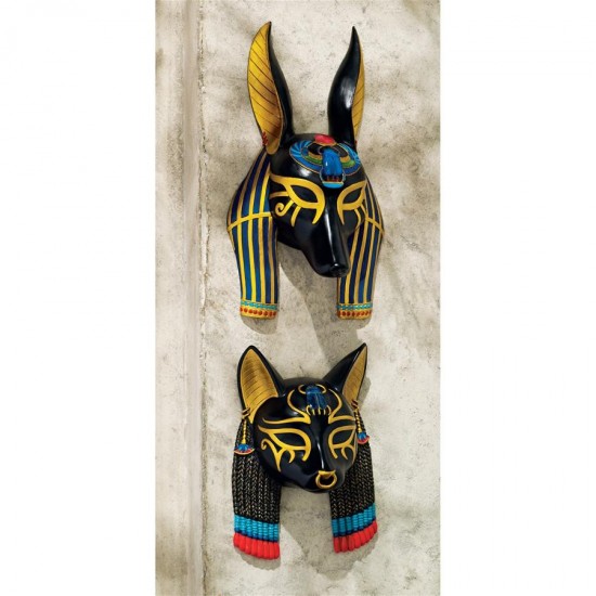 Design Toscano S/2 Masks Of Ancient Egypt