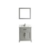 24" sl sink vanity set with phoenix stone top, soft closing doors, drawer, Gray
