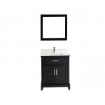 30" sl sink vanity set, phoenix stone top, soft closing doors, drawer, Espresso