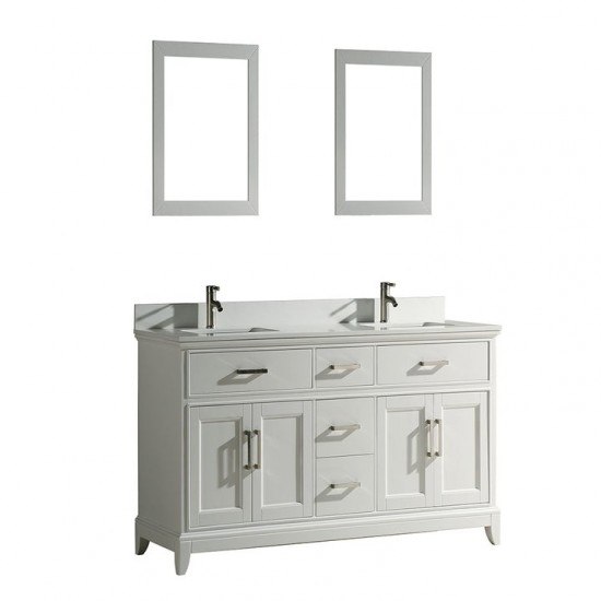 72" dbl sink vanity set, phoenix stone top, soft closing doors, drawers, White