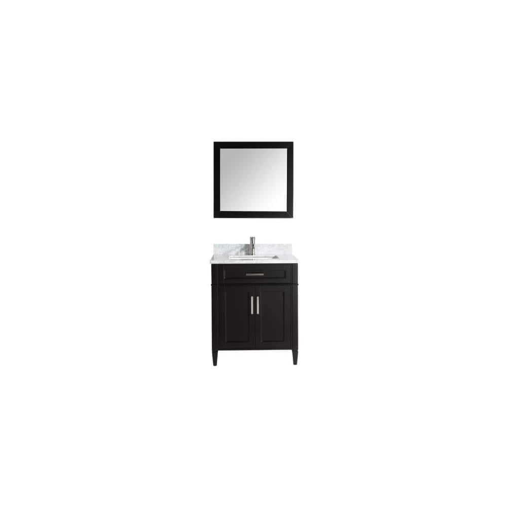 30" sl sink vanity set, carrara marble top, soft closing doors, drawer, Espresso 30" sl sink vanity set, carrara marble top, soft closing doors, drawer, Espresso