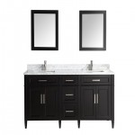 72" dbl sink vanity set, carrara marble top, soft closing doors,drawers,Espresso
