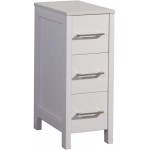 12 inch bathoom vanity cabinet, stone top, soft closing drawers, White, VA3012W