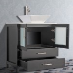 30" sl sink vanity set, ceramic top, soft close, drawers, Espresso, VA3130E