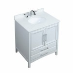 30" sl sink vanity set, white stone top, ceramic sink,soft closing doors,drawers