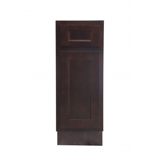 12 inch vanity cabinet brown, knockdown , Brown