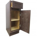 12 inch vanity cabinet brown, knockdown , Brown