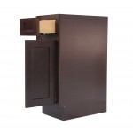12 inch vanity cabinet brown, knockdown , Brown