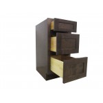 15 inch vanity cabinet brown, knockdown, Brown, VA4015-3B