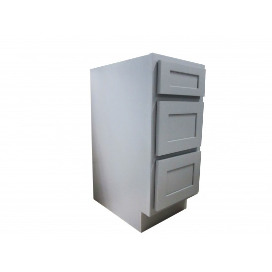 15 inch vanity cabinet grey, knockdown, Gray, VA4015-3G