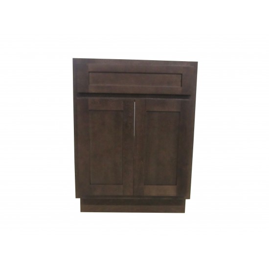 24 inch vanity cabinet brown, knockdown, Brown