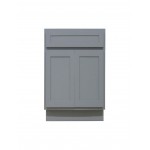 24 inch vanity cabinet grey, knockdown, Gray