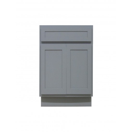 24 inch vanity cabinet grey, knockdown, Gray