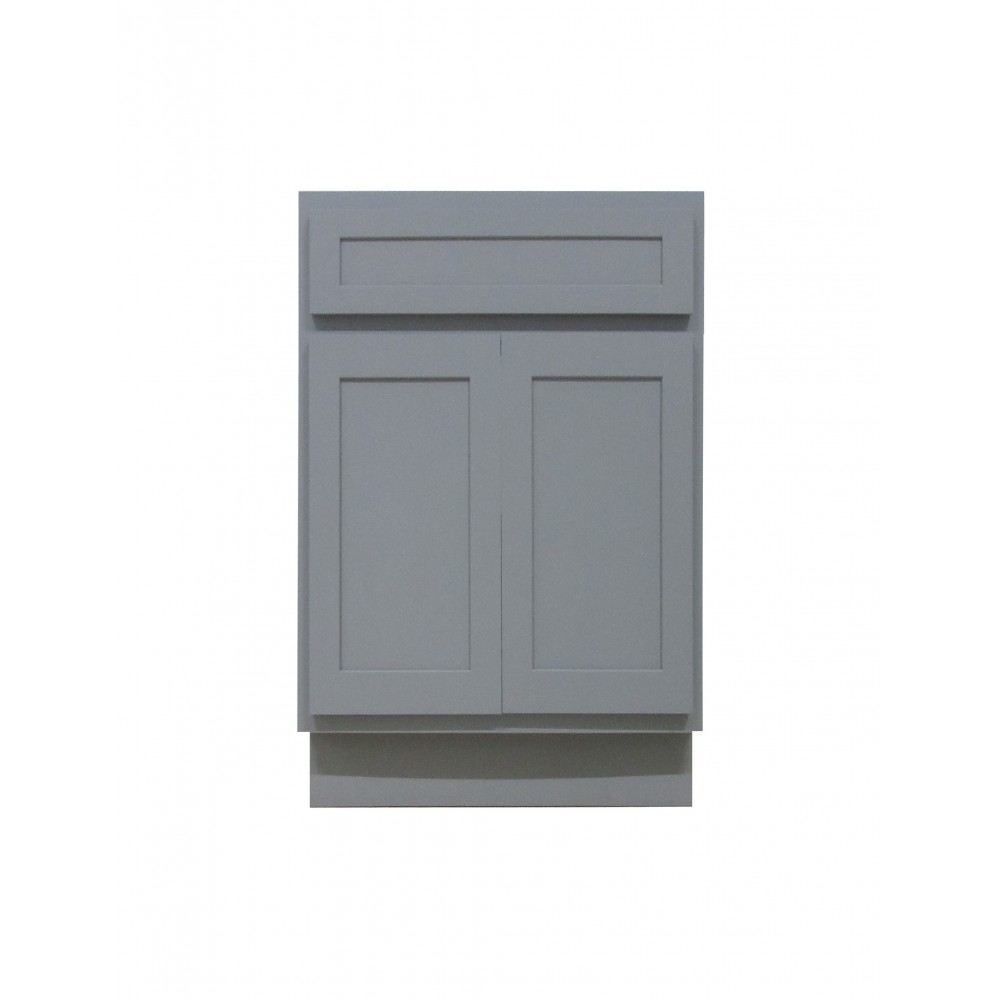 24 inch vanity cabinet grey, knockdown, Gray