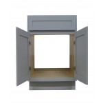 24 inch vanity cabinet grey, knockdown, Gray