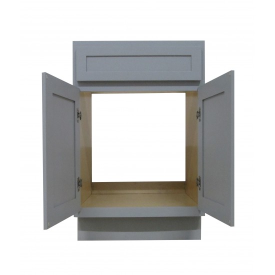 24 inch vanity cabinet grey, knockdown, Gray
