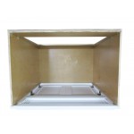 30 inch vanity cabinet white, knockdown, White