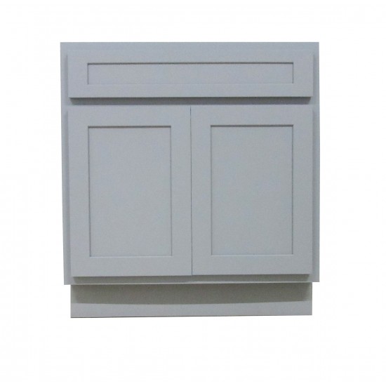 33 inch vanity cabinet grey, knockdown, Gray