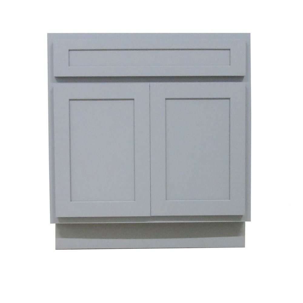 33 inch vanity cabinet grey, knockdown, Gray