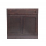 39 inch vanity cabinet brown, knockdown, Brown
