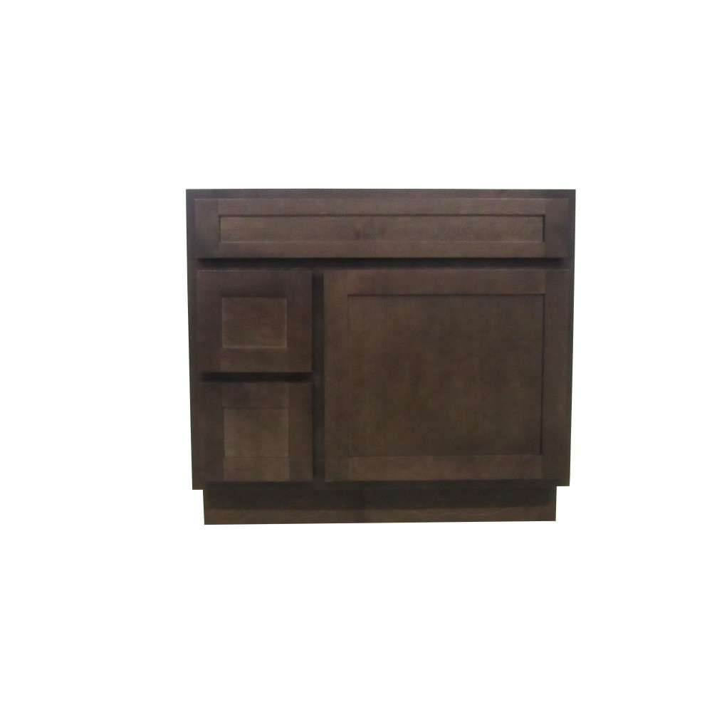 36 inch vanity cabinet brown, knockdown, Brown, VA4036-2LB 36 inch vanity cabinet brown, knockdown, Brown, VA4036-2LB